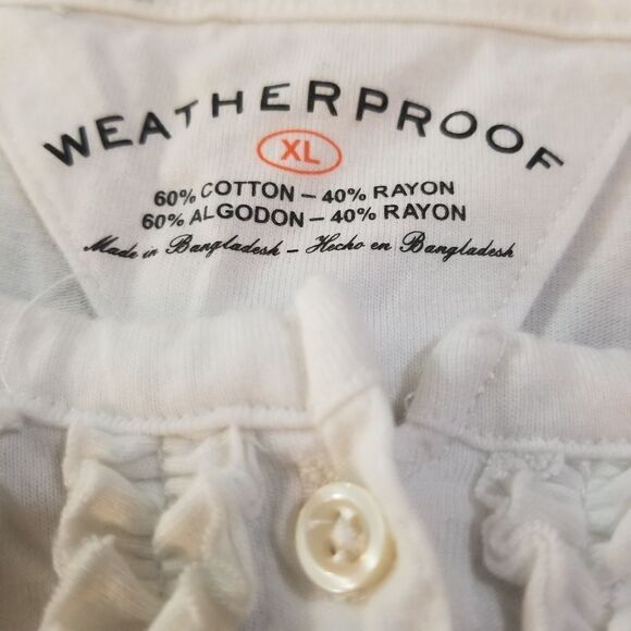 Weatherproof White Ruffled Button Up Panel Blouse - Picture 8 of 8